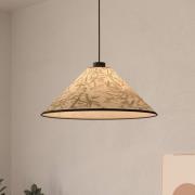 Hanglamp Oxpark, Ø 42 cm, groen/wit/zwart, stof