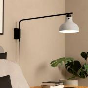 Matlock wandlamp, 80 cm projectie, grijs/zwart