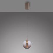 PURE LED hanglamp Infinity, brons/amber, Ø 18 cm, CCT