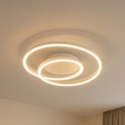 LED plafondlamp HOLY, zandkleurig, Ø 49 cm, afstandsbediening, CCT, di...