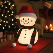 LED-batterijlamp Paule, wit, hoogte 22 cm, siliconen