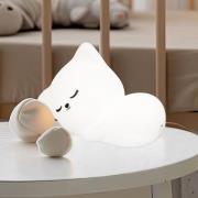 LED-batterijlamp Mia, wit, lengte 16 cm, siliconen