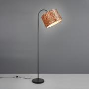 Vloerlamp Pardina bruin gevlekt/zwart Hoogte 207 cm Metaal