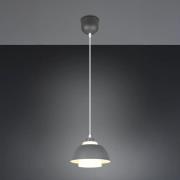 Hanglamp Tilos, antraciet, Ø 23 cm, metaal/glas, E27