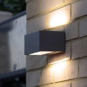 Buitenwandlamp Gemini hoekig 16cm 3.000 K