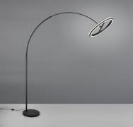 LED vloerlamp Amador, zwart, hoogte 205 cm metaal