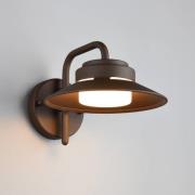 Buitenwandlamp Atrato, roestkleurig, Ø 20 cm, metaal