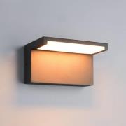 LED buiten wandlamp Ravi, antraciet, breedte 18 cm metaal IP65