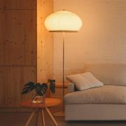 Vibia LED vloerlamp KNIT, 195 x 65 cm, beige textiel/metaal