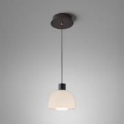 Bover LED hanglamp Drep S/01, opaalwit, glas, 2.700 K