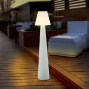 Lucande terraslamp Gauri, wit, hoogte 148 cm, IP65