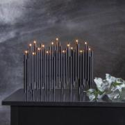 Kandelaar noot, 16-lamps, zwart