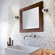 Wandlamp Puk Wall Mini Plus, mat chroom, glas, draaibaar