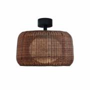 Bover buiten plafondlamp Fora, grafietbruin/bruin, Ø 50 cm