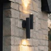 Lucande LED buiten wandlamp Torvian, antraciet, 2-lamps