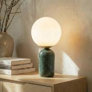 Lindby tafellamp Lennes x Eva Söllner, groen, marmer, Ø 20 cm