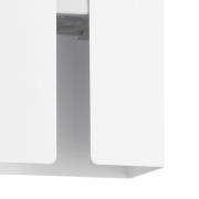 LED buiten wandlamp Briscola, wit, hoogte 20 cm metaal, CCT