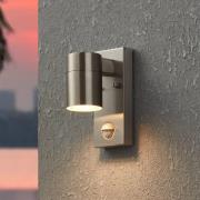 LED wandlamp Riga 5 roestvrij staalkleurig, 16 cm roestvrij staal Sens...