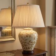 Tafellamp Leaves met porselein-voet