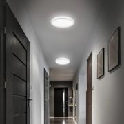 LED badkamer plafondlamp Slim Drip, wit, Ø 29 cm, IP44