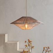 GOOD & MOJO hanglamp Lumbini, Ø50 cm, lichtgrijs, papieren snoer