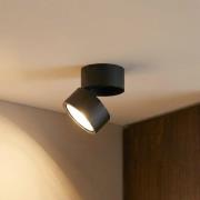 Lindby plafondspot Thorid, 19 cm, set van 2, zwart, G9