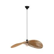 Hanglamp Siruela, 80 x 60 cm, bruin, papieren snoer, E27