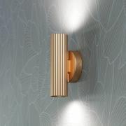 Wandlamp Portillo, messing, hoogte 20 cm, 2-lamps. Metaal, GU10