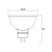 LED lamp SUPERIA RETRO GU5.3 MR16 4,6W 840 480lm 36°