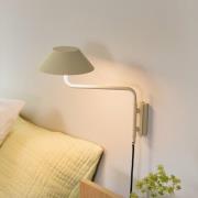 LED wandlamp COVER, zandkleurig, uitval 30 cm, metaal