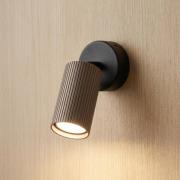 Plafondspot Tune, 1-lamp, bruin, metaal, Ø 15 cm, GU10