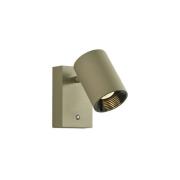 LED wandlamp Melina olijfgroen, uitval 12 cm, metaal, dimbaar