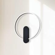 LED wandlamp Zaklin, zandzwart, hoogte 45 cm, metaal