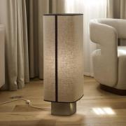 MARKET SET Vloerlamp Dolce, kalksteenbeige, linnen, E27