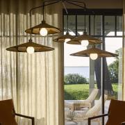 MARKET SET Hanglamp Sonia Laudet, nostalgic curry, 5-lamps