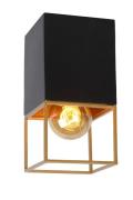 Lucide Rixt - plafondverlichting - 10 x 10 x 18 cm - zwart