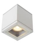 Lucide Aven - Opbouwspot - 9,3 x 9,3 x 9,6 cm - IP65 - wit