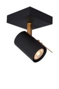 Lucide Grony - opbouwspot - 10 x 10 x 15 cm - 5W dimbare LED incl. - z...
