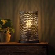 Vico Armor - Tafellamp - 20 x 20 x 30 cm - Zwart bruin