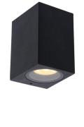 Lucide Zaro - buiten wandlamp - 7,8 x 6,8 x 10 cm - IP44 - zwart
