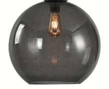 Artdelight Marino - glazen lampenkap - Ø 40 cm - gerookt