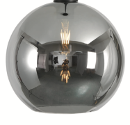 Artdelight Marino - glazen lampenkap - Ø 30 cm - titan