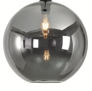 Artdelight Marino - glazen lampenkap - Ø 40 cm - titan