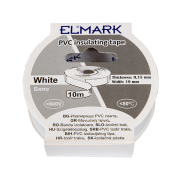 Elmark isolerende PVC tape 19mm - 10 meter lengte - wit