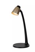 Lucide Ludo - bureaulamp - 15,6 x 19,1 x 40,2 cm - 4,5W LED incl. - zw...