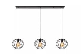 Lucide Danza - hanglamp - 130 x 25 x 150 cm - zwart