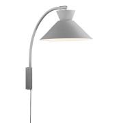 Nordlux Dial - wandlamp - Ø 25 x 40,2 cm -  grijs