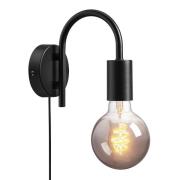 Nordlux Paco - wandverlichting met schakelaar - 17,5 x 9 x 16 cm - zwa...