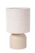 Lucide Woolly - tafellamp - Ø 16 x 28 cm - beige