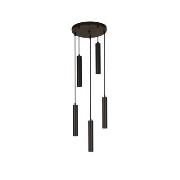 Searchlight Dulwich - hanglamp 5L - Ø 30 x 120 cm - zwart